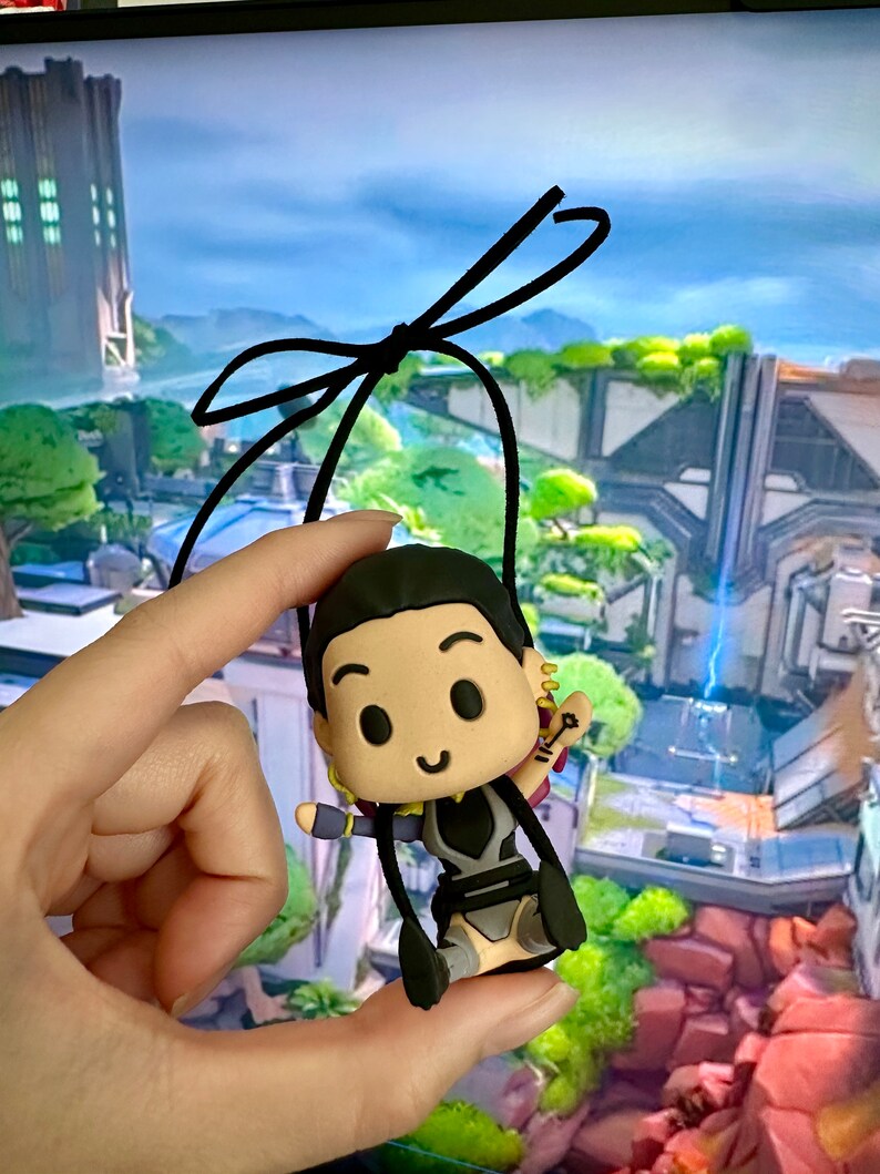 Valorant Swinging Reyna Car Accessory, Mic Charm Etsy