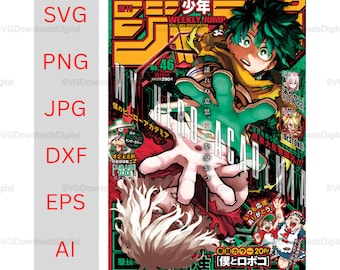 Affiche anime, svg anime, svg japonais, png anime, clipart anime, autocollants anime, cadeaux anime, sublimation, vecteur anime, art mural