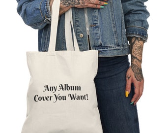Personalized Album Cover Canvas Tote Bag