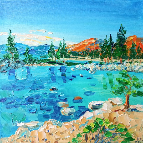 Lake Tahoe Painting - Etsy