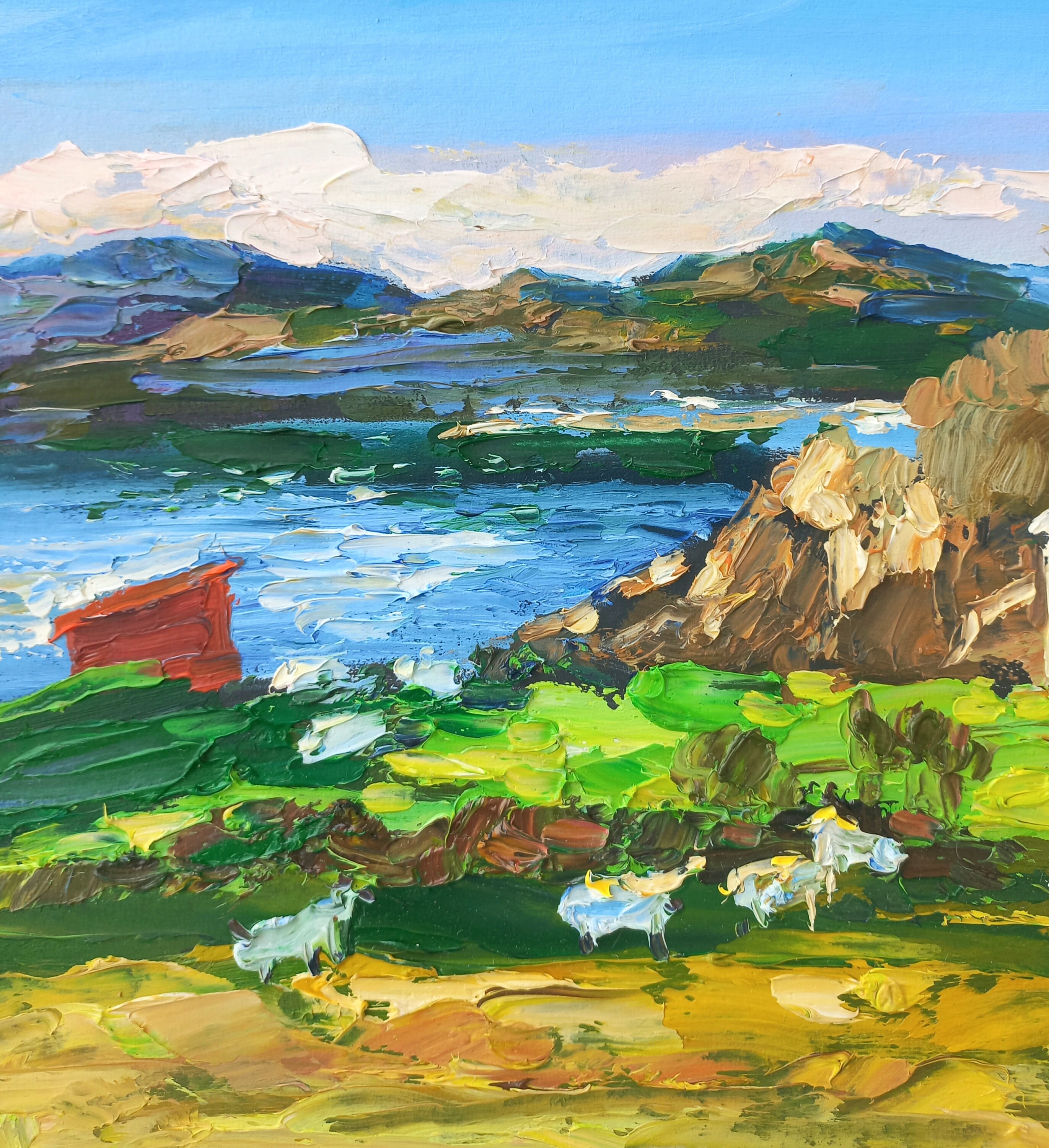 Ireland Painting Irish Original Art 8/12 Inches Landscape Artwork