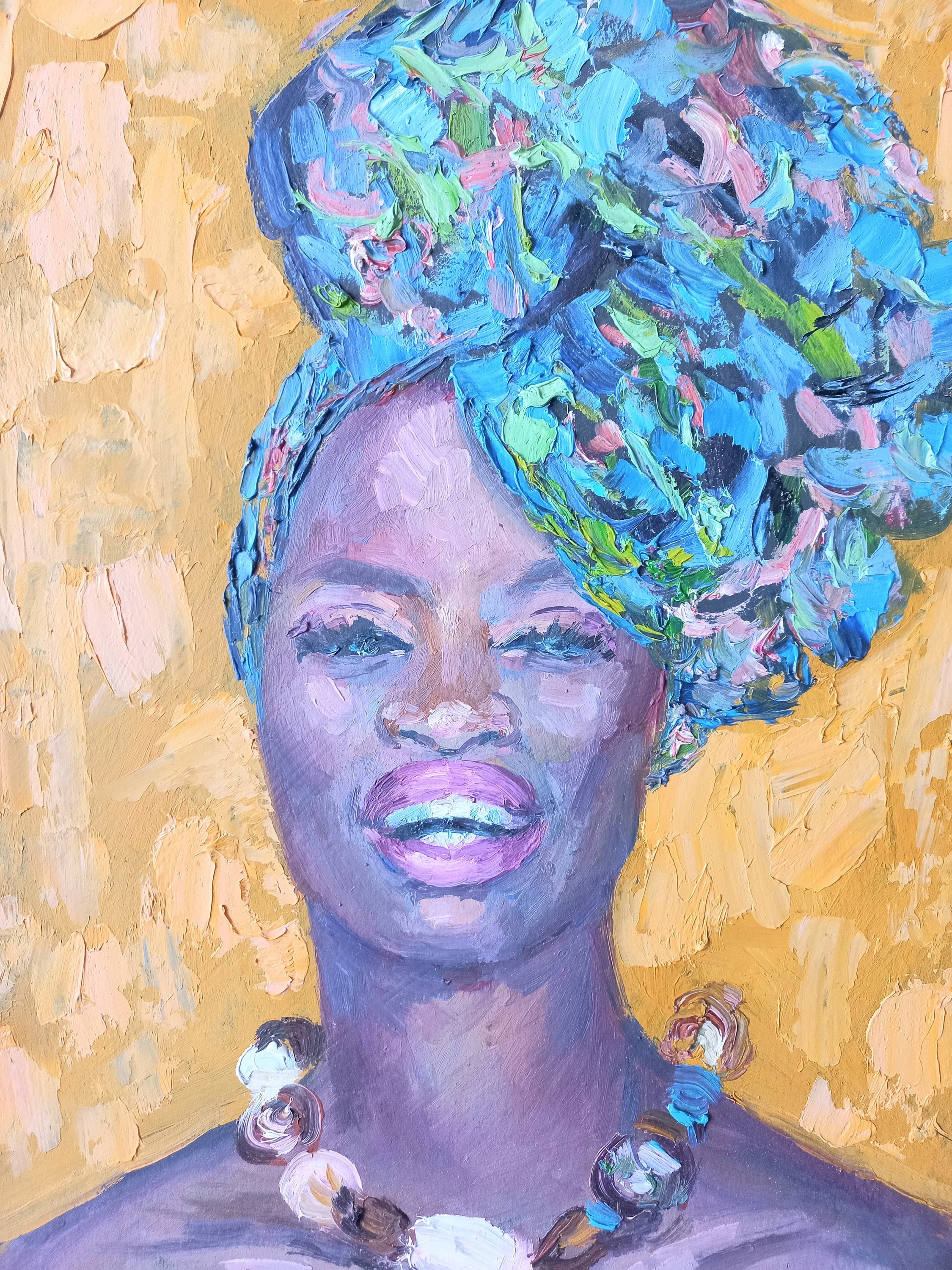 African American Woman Painting Original Art Black Women Portrait - Etsy