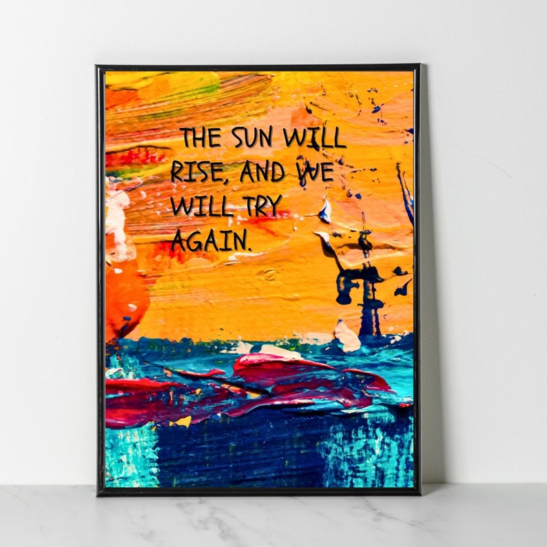 Motivational Wall Art Printables Digital Download Positive Etsy