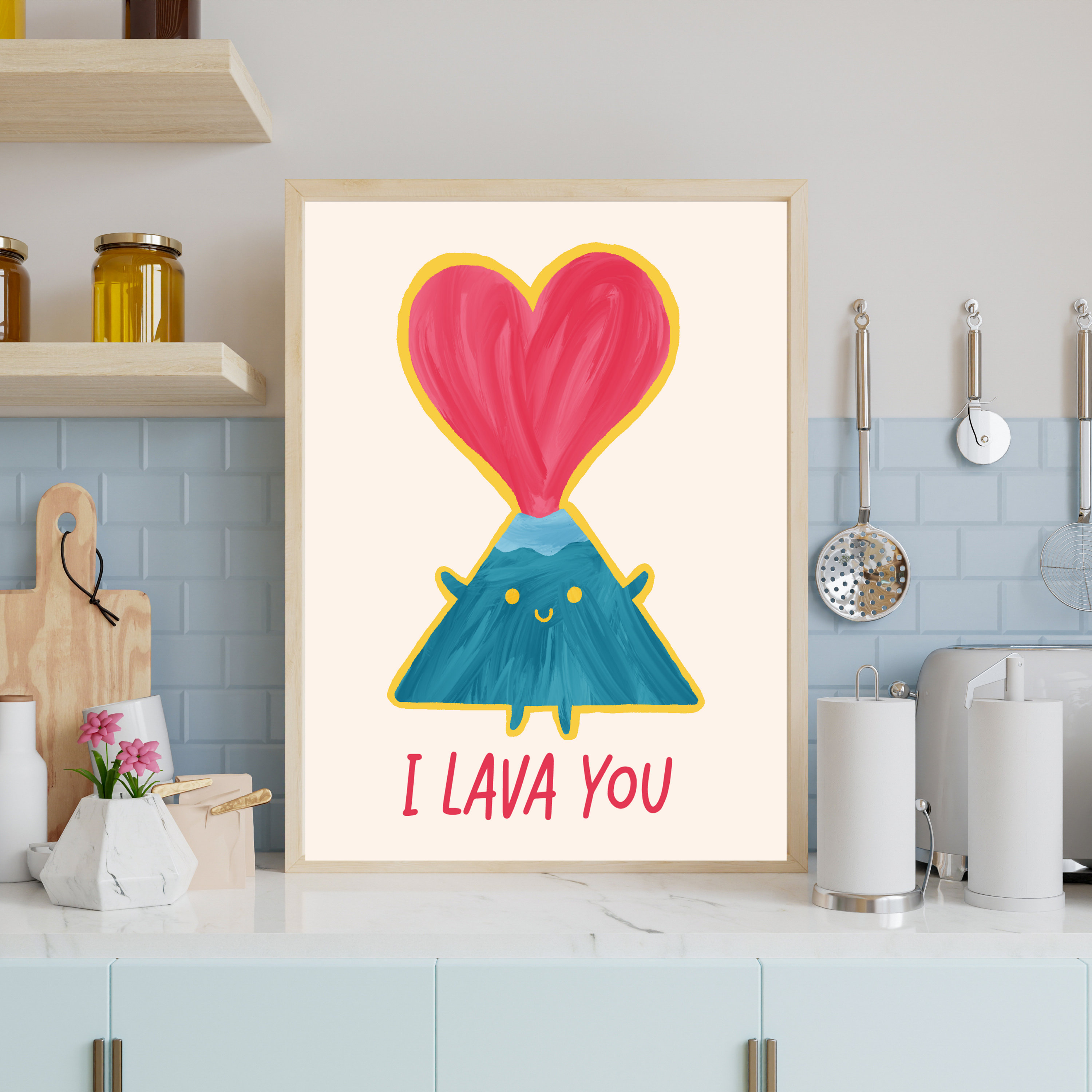 Motivational Wall Decor, I Love You Poster, Printable Wall Art, Pastel ...