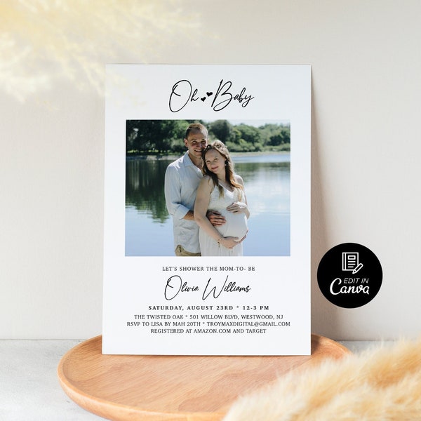 Postcard Invite Etsy