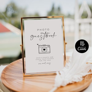 Wedding Guestbook Sign, Minimalist Guestbook Sign, Please Sign Our Guestbook Sign Printable, Modern Guestbook Sign, Instax Guestbook Sign