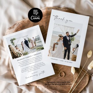 Strand Hochzeit Foto Danke Karte Vorlage, sofort druckbare DIY Danke Karte, Hochzeit Danke Karte, Boho Hochzeit Foto Danke Karte