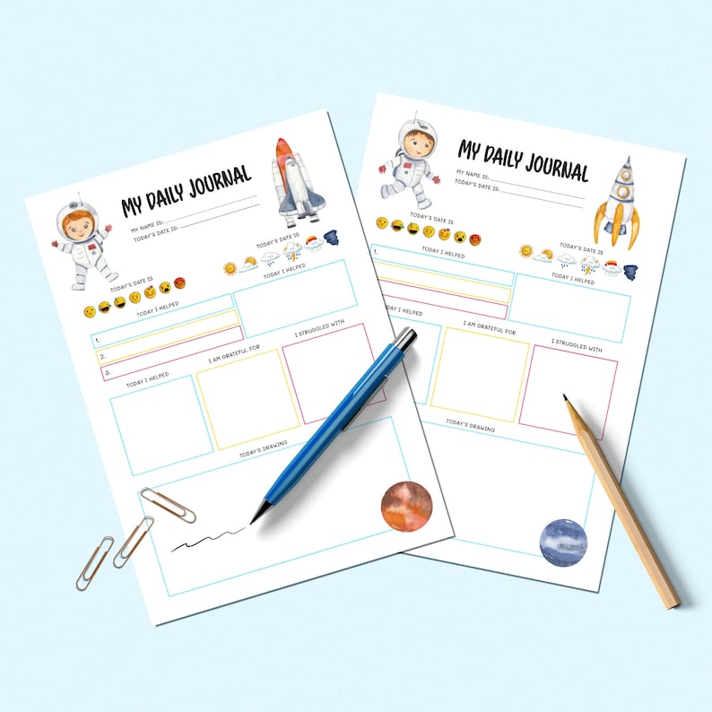 Printable Daily Planner for Kids Children Routine Chart Kids - Etsy