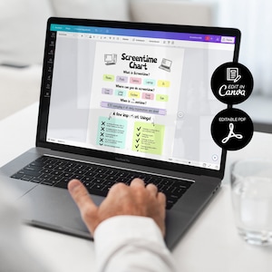 Editable Screen Time Chart for Kids, Daily Screen Time Schedule, Screen ...