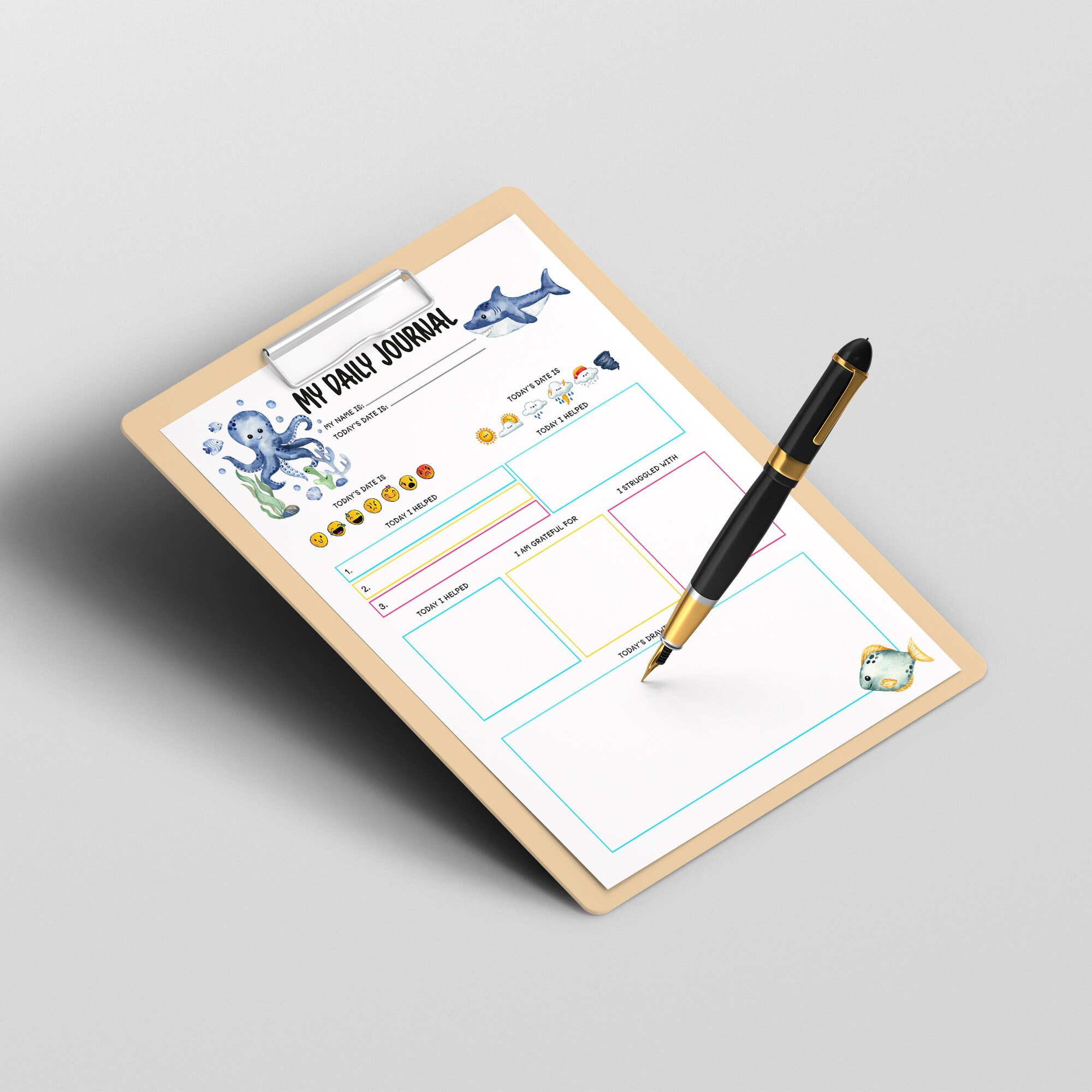 Printable Daily Planner for Kids, Children Routine Chart, Kids Daily ...