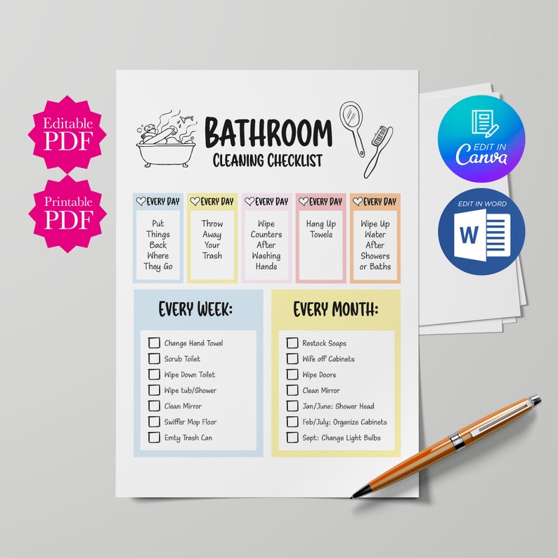 Daily Checklist Printable, Responsibility, Screen Time Checklist ...