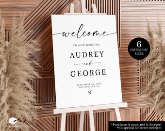 Bienvenue dans notre plaque de mariage, plaque de bienvenue de mariage élégante imprimable, plaque de bienvenue de mariage moderne, plaque de bienvenue de mariage minimaliste