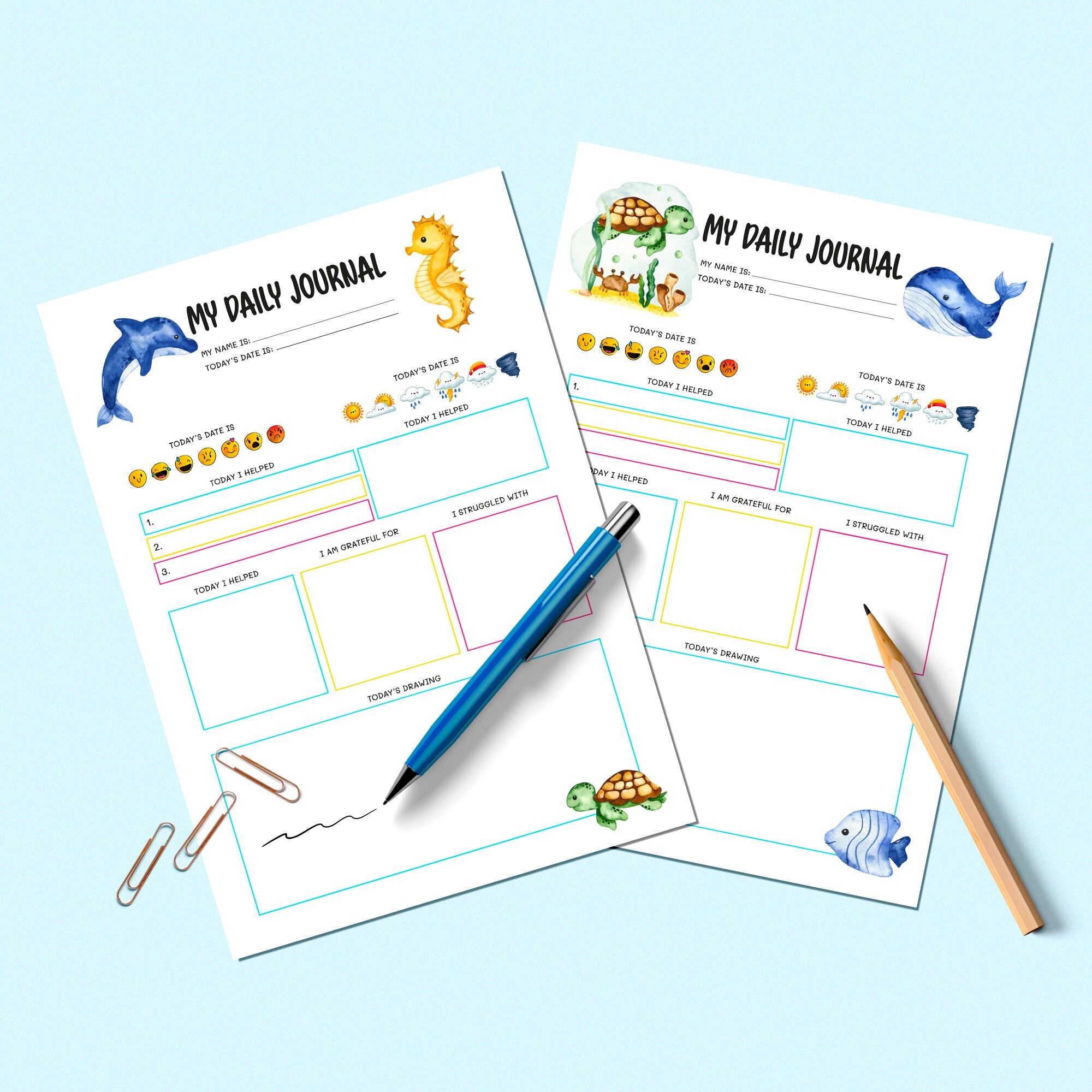 Printable Daily Planner for Kids, Children Routine Chart, Kids Daily ...