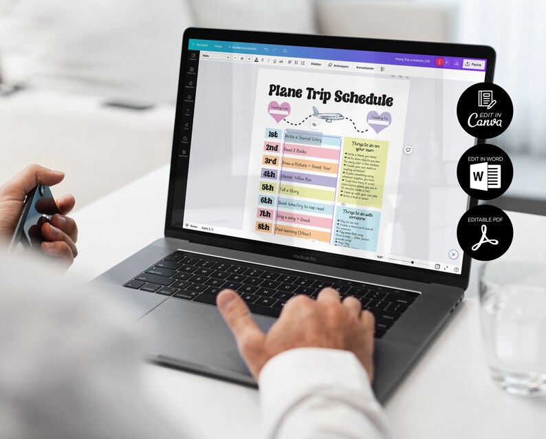 Plane Timetable Activity Plane Trip Schedule, Plane Trip Travel Activities for Kids, Plane ...