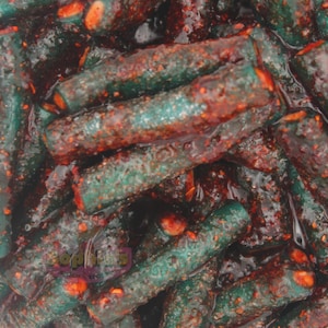 Chamoy Raspberry Tuberoos - Dulces Enchilados - Classic Flavor - Chamoy Candy without Tajin