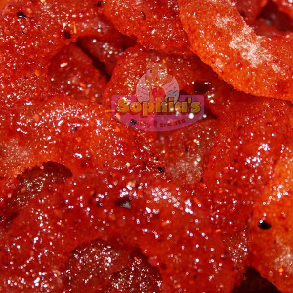 Chamoy Pineapple Rings - Dulces Enchilados - Classic Flavor - Chamoy Candy without Tajin