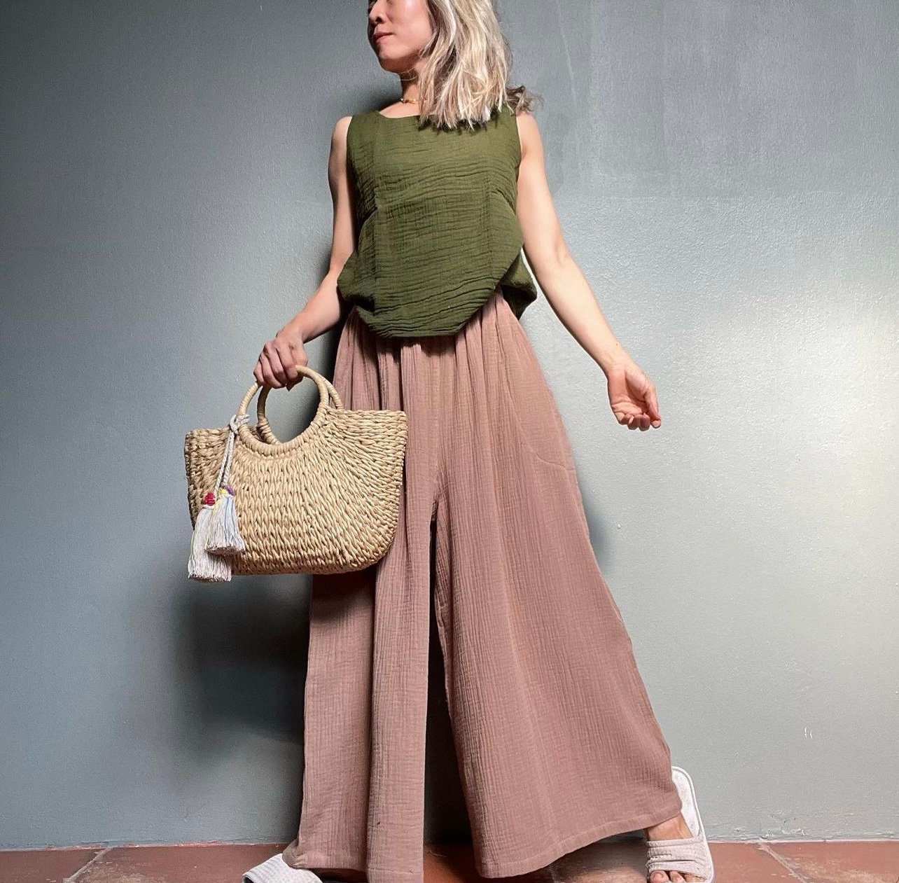 Cotton Pants, Flow Pants, Boho Pants, Wide Leg Pants, Yoga Flow Pants