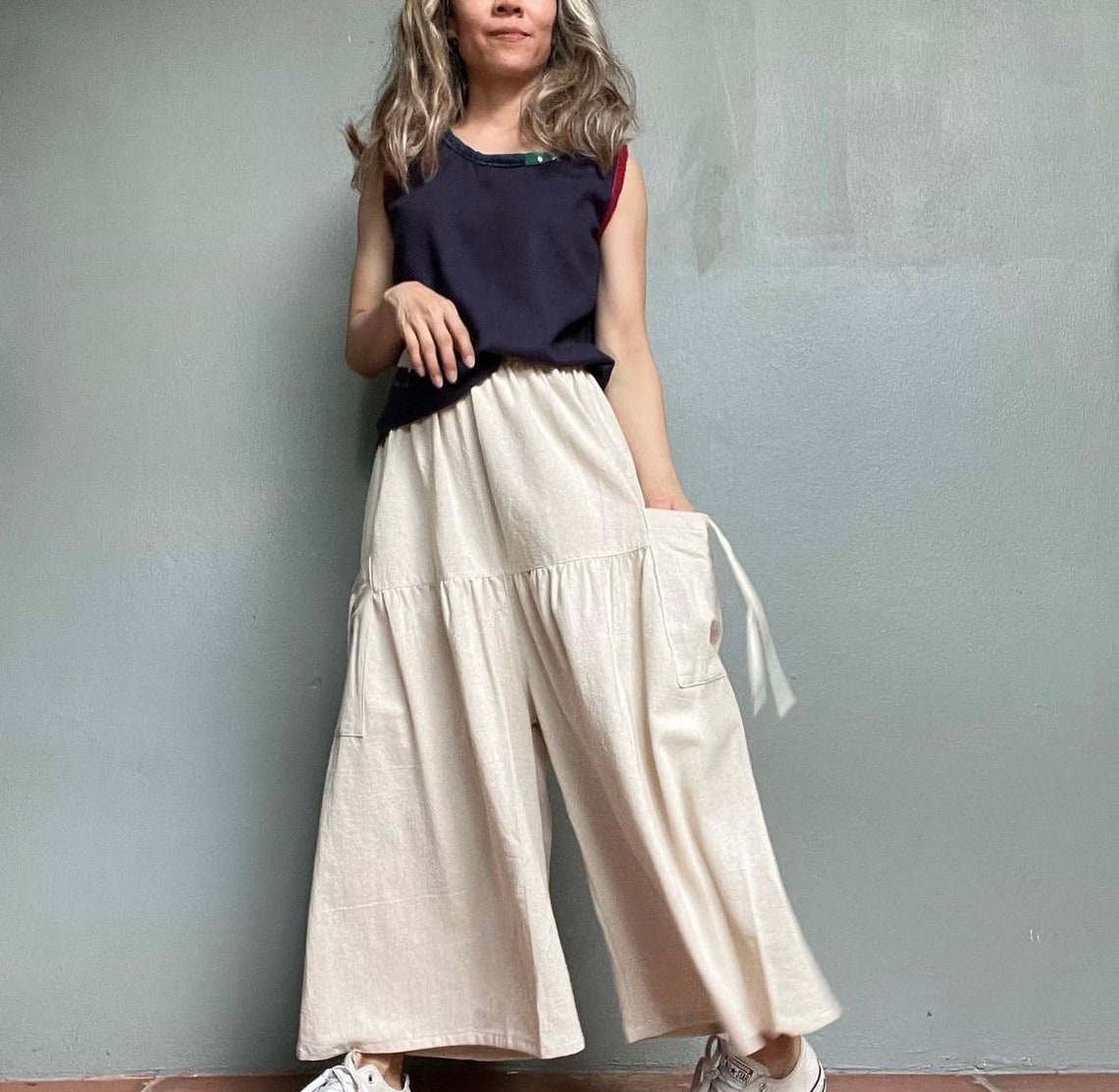 Cotton Pants, Flow Pants, Boho Pants, Wide Leg Pants, Yoga Flow Pants