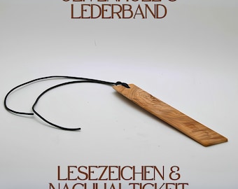 Exklusive Lesezeichen aus Olivenholz - Einzigartige Akzente für deine Lesestunden aus Holz