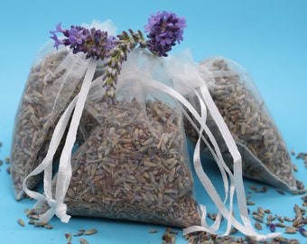 Sachets de lavande aux fleurs de lavande séchées - mélange naturel de régénération et de parfum
