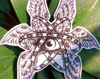 LAST STOCK! Biblically Accurate Angel Paper Sticker | Ophanim | 100% Handmade!