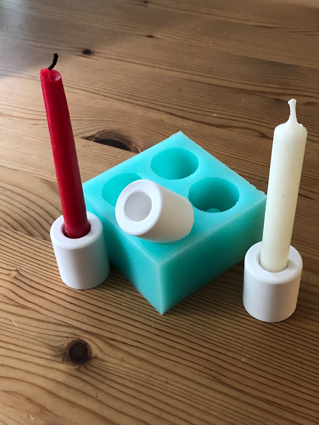 Silikonform Zahlen 1-4 Für Kerzenhalter – DIY Gießform Aus Lebensmittelechtem Silikon