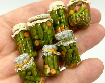 Minuature pickles for dollhouse