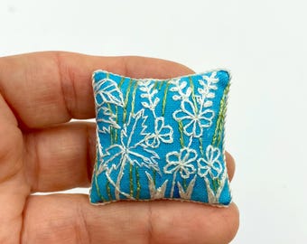 Miniature Cushion With Hand Embroidery