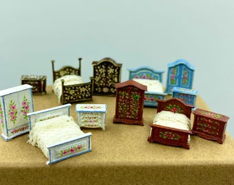 ROBUD Casa delle bambole in legno luci,3 piani, inclusi mobili e scale