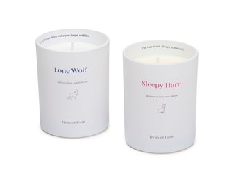 Set of Two Candles with Floral and Creamy Scents | Natural Scented Candles | 8 oz Glass Jar | Fragrance Candle | Premium Candle Gift