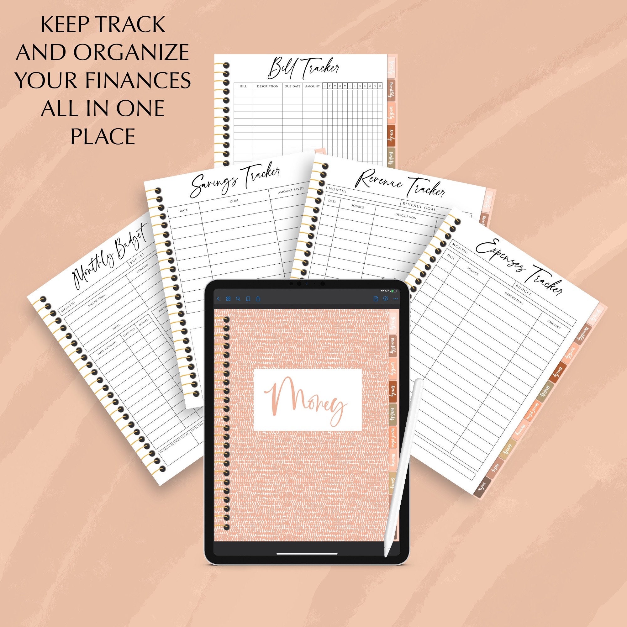 UNDATED Goodnotes Planner Monthly Digital Planner Goodnotes Etsy