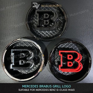 Mercedes Benz Brabus Front Grille Logo Emblem Badge 3D For W463 G-Class Model AMG