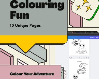 Unleash creativity- coloring in pages- animals-kids-fun-download