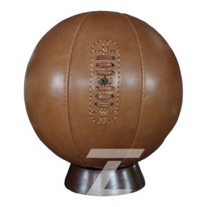 Classic Handmade Vintage Leather Soccer Ball –Retro craftsmanship and genuine leather football. Perfect collector&#39;s item! Best gift for him.