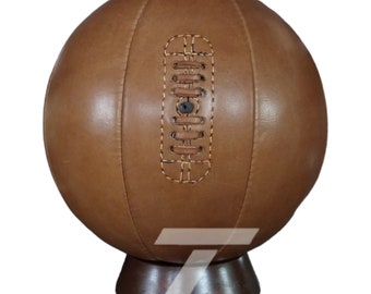 Handgefertigter Vintage Leder Fußball - Sammlerstück - Retro Fußball - Sammlerstück