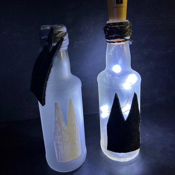 Beleuchtete Glasflaschen Kölner Dom
