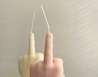 Mittelfinger Kerze | F**k you Kerze | Geschenkkerze | Duftkerze | Hauskleidung | Dekor | Unterstützung für Kleinunternehmen | Handkerze