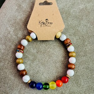 PRIDE - PROUD - Beaded Bracelets - Rainbow - LGBTQ+