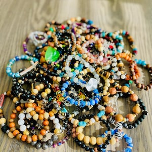 Custom/Personalized Individual Beaded Bracelet (Examples are Pictured)