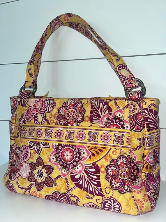 Vera Bradley Stephanie Bali Gold Pink & Yellow