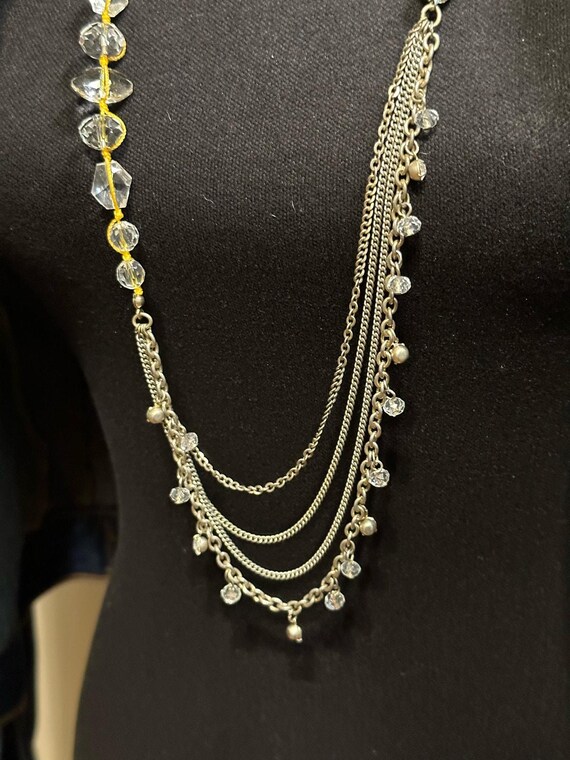 Classic Loft Multi Strand Multi Length Beaded Nec… - image 8
