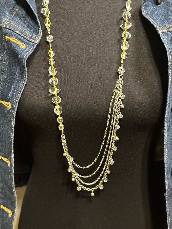 Classic Loft Multi Strand Multi Length Beaded Nec… - image 4