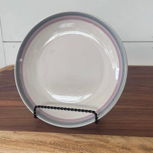 Pfaltzgraff Aura Bread / Salad Plate 7” Blue Rose Pink Stripe Replacement