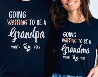 Personalized Funny Pregnancy Announcement Family Shirt Gifts for Grandma Grandpa Aunt Uncle Cousin To Be Customized Baby Reveal Matching Tee