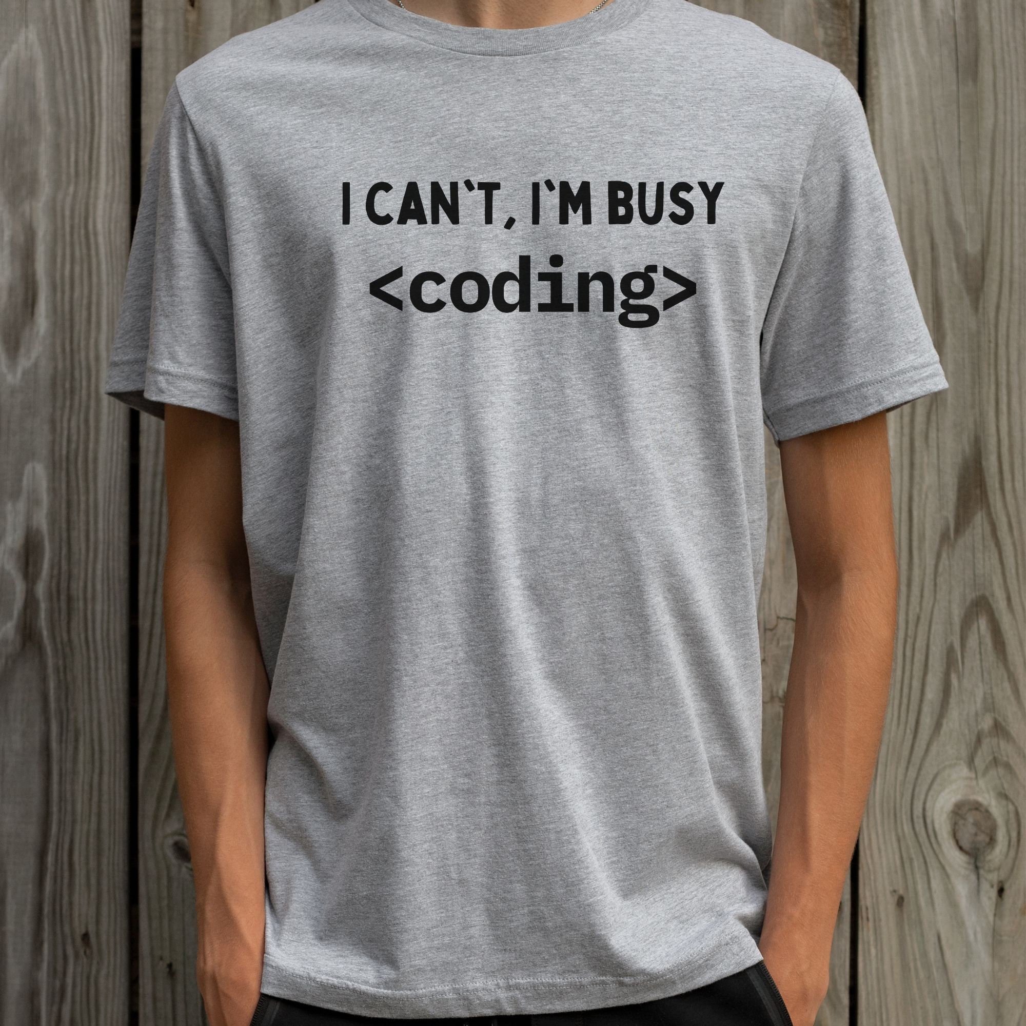 Funny I Can't I'm Busy Coding Shirt, Gift for Programmer Web Developer ...