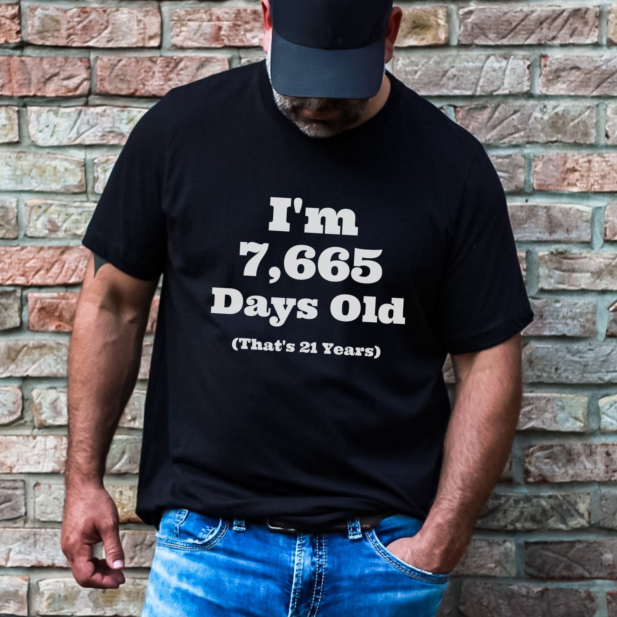 T-shirt Humoristique "21st Birthday Geek Maths" Pour Homme - Coton, Coupe Loose Fit, Fabriqué Au Royaume-Uni