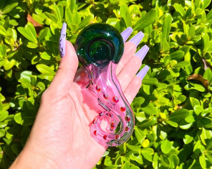 Purple Tentacle Glass Pipe Hand Pipe Sea Pipe Unique Pipe Cute Pipe
