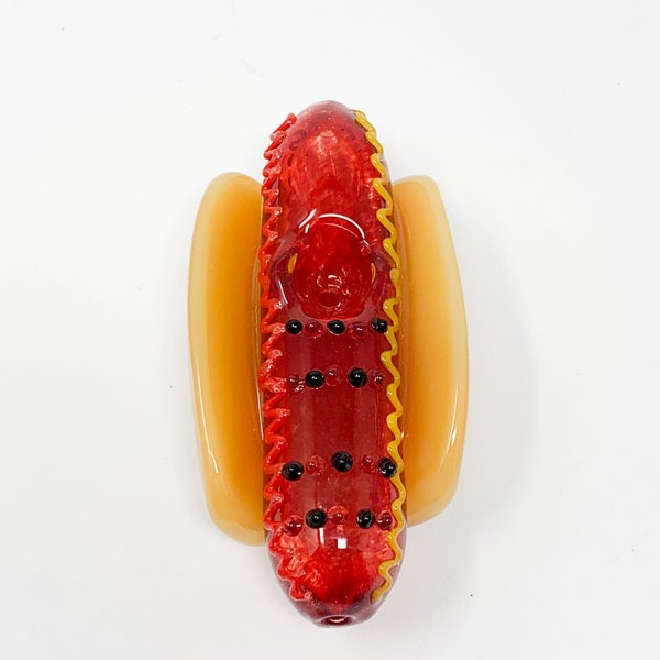 Yummy Hot Dog Hand Pipe Spoon Heady Glass Cool Pipe Dude Pipe