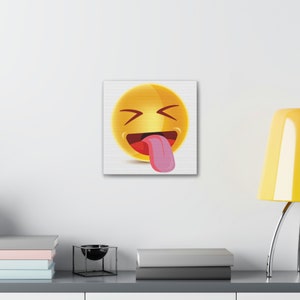 Rolling on the Floor Emoji Canvas - Emoji Wall Canvas, Emoji Art, Emoji Home Decor, Emoji Canvas Art, Emoji Decal, Emojis, Emoji Gift Idea