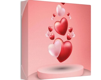 Red Heart Emoji #2 Canvas - Emoji Wall Canvas, Regalo de San Valentín, Emoji, Emoji Art, Emoji Decal, Idea de regalo Emoji, Decoración del hogar, Regalo